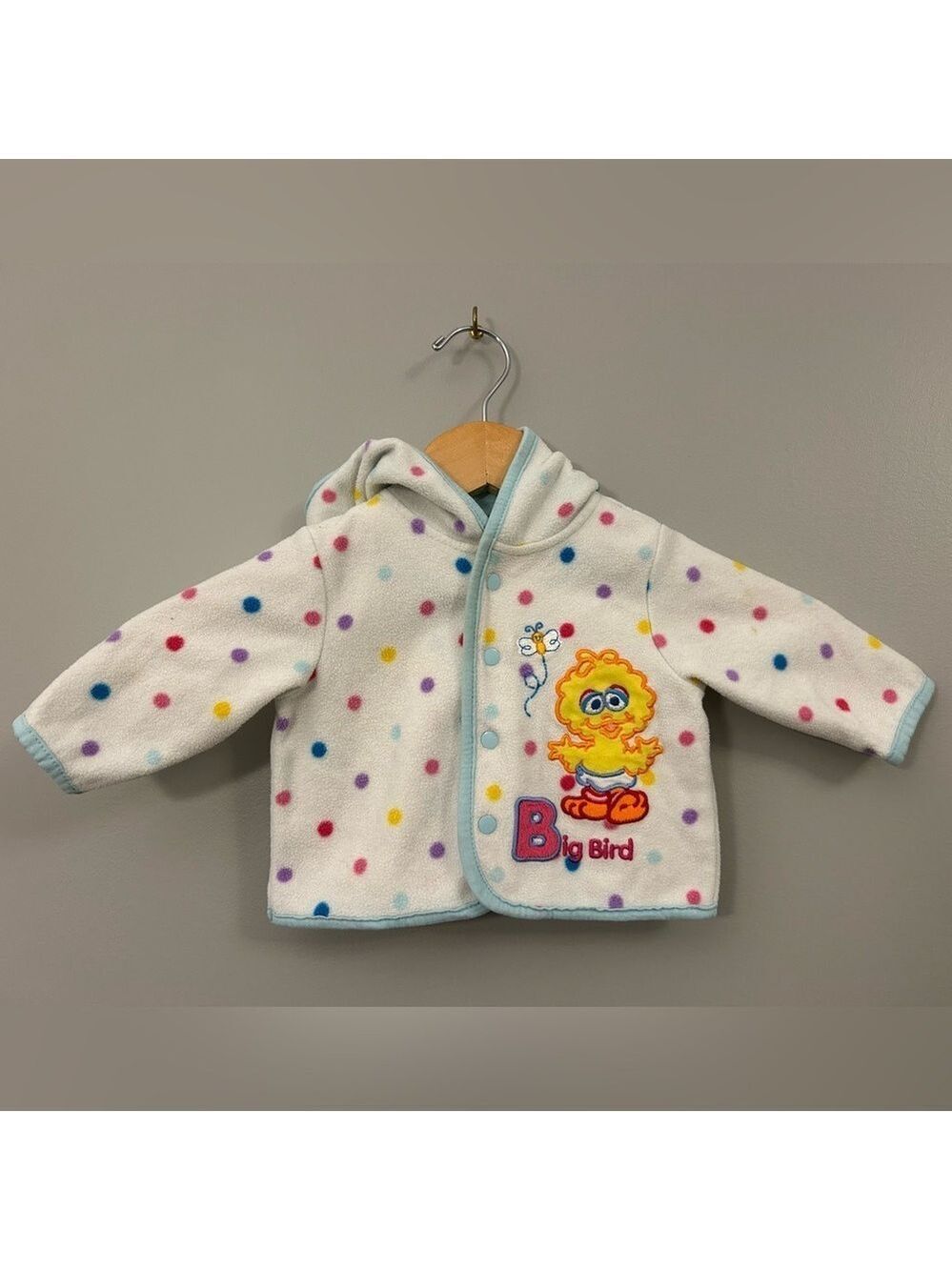 Sesame Street Vintage Baby Sweater Polka Dot 0-3 Months